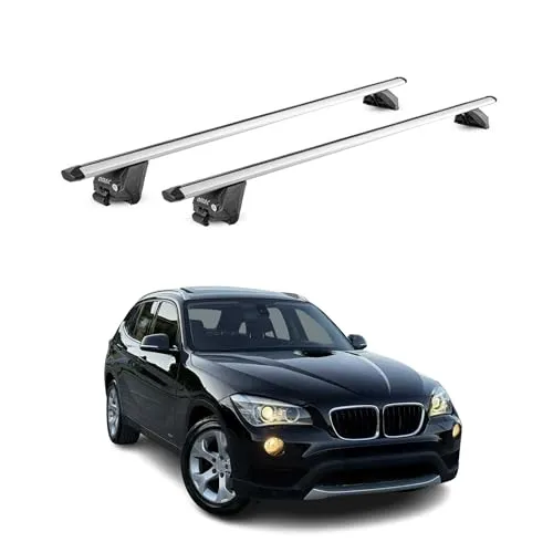 OMAC Dachträger für BMW X1 E84/F48 2009-2022 - Hochwertiger Aluminium-Dachgepäckträger, abnehmbar und wasserbeständig. Ideal für Fahrrad- und Skiträger, bietet Vielseitigkeit und Sicherheit für jedes Abenteuer.