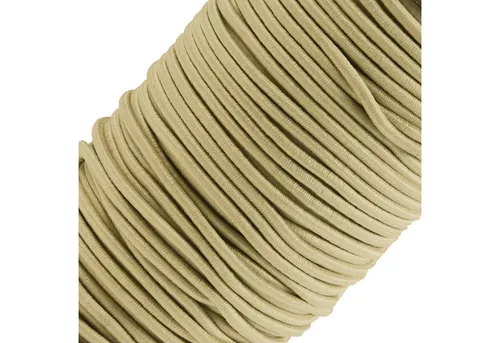 maDDma Gummiband 50m Gummikordel 3mm Hutgummi Nähzubehör 27 Farben elastisches Band, beige