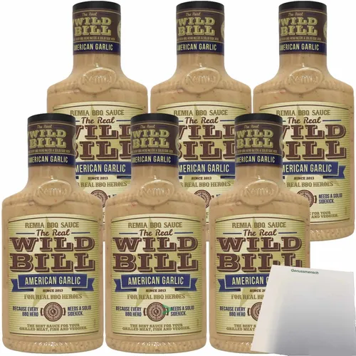 REMIA Wild Bill American Garlic Sauce Knoblauch Grillsauce 6x450ml usy Block