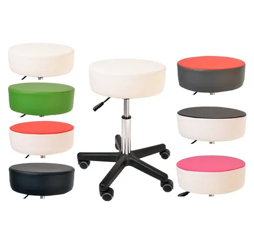 Duke-Handel Drehhocker Rollhocker Fritz in weiß von Duke-Handel