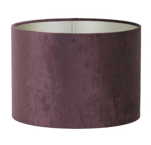 Dirk Davids Lampenschirm Zylinder Velours Aubergine 30-30-21cm - Eleganter Lampenschirm aus hochwertigem Velours in Aubergine, sorgt für blendfreies Licht und eine einladende Atmosphäre in jedem Raum.