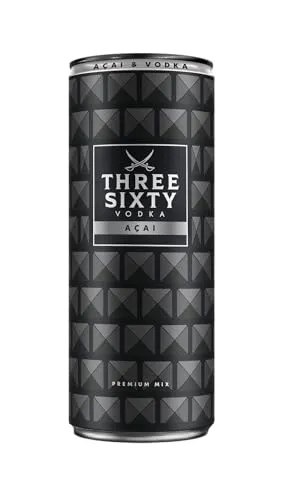 THREE SIXTY VODKA & ACAI | PREMIX 330ml | Vorgemixter Longdrink in der Dose