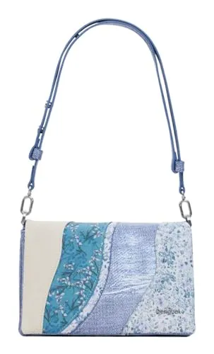Desigual Damen Bag_Bijou_Dortmund - Stylische Clutch - Damen-Clutch in trendigem Patch-Design mit praktischem Reißverschluss, ideal für jeden Anlass.