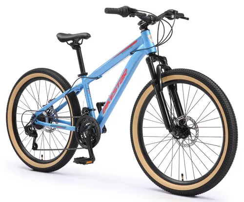 BIKESTAR Kinder Fahrrad Mountainbike 21 Gang Shimano