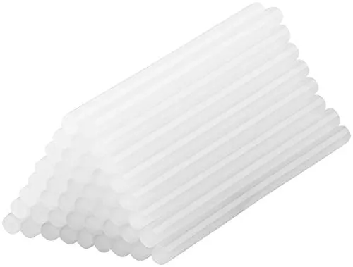 AGT Heißkleber: 50 Klebesticks für Heißklebepistolen, 11 x 200 mm, weiß (Heißklebesticks, Allzweck-Klebesticks, Anti Rutsch)