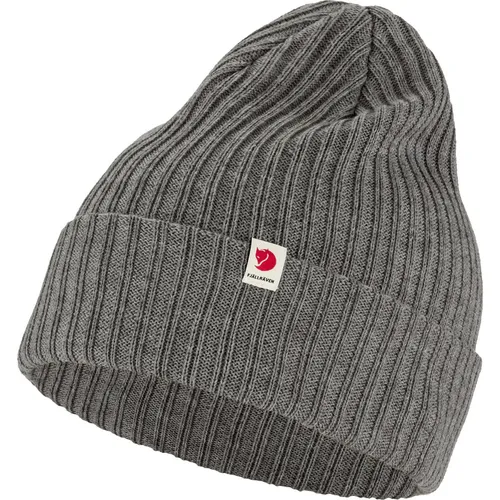 Fjällräven Rib Hat grey (020) OneSize - Mütze für Skitourengeher, aus recyceltem Polyester, feuchtigkeitsableitend und schnell trocknend – ideal für Alltag und Outdoor-Aktivitäten.