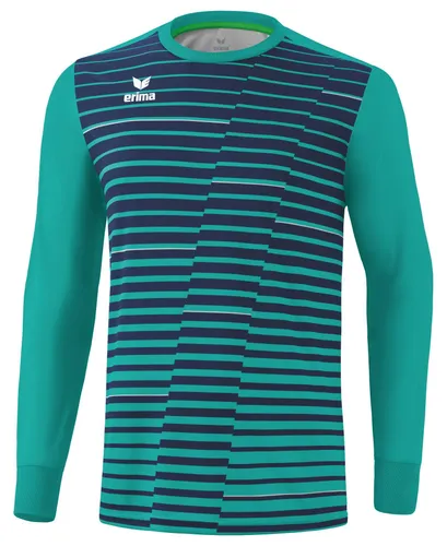 Erima Kinder Torwart Trikot Pro 2.0, columbia, 140 - Trainingsbekleidung mit perfektem Tragekomfort und strapazierfähigem, schnelltrocknendem Material. Ellbogenpolster bieten Aufprallschutz, Raglanärmel garantieren volle Bewegungsfreiheit.