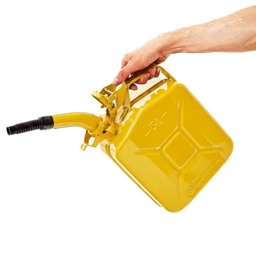 BW® Benzinkanister Metall 5 Liter mit Ausgießer von BW