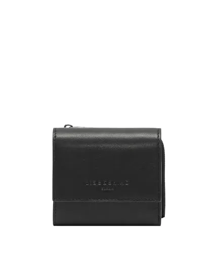 Liebeskind Berlin Geldbörse Wallet aus echtem Leder schwarz - Elegante Geldbörse im Querformat aus 100% echtem Leder. Mit 9 Kartenfächern und praktischem Reißverschluss-Münzfach bietet sie viel Stauraum für den Alltag.