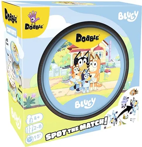 Produktbild Asmodee Dobble Bluey Kartenspiel für Kinder, ab 4 Jahren, für 2–8 Spieler, 15 Minuten Spieldauer