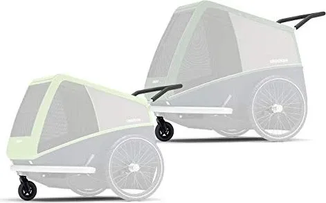 Buggyset für Croozer Dog Jokke Bruno Mikke - Fahrradanhänger, verwandelt Deinen Croozer Dog in einen praktischen Buggy mit Schiebebügel und Buggyrad für einfachen Transport.