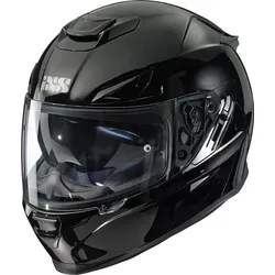 IXS 315 1.0 Integralhelm - Schwarz - XS - Motorradhelm mit Polycarbonat Außenschale, integriertem Sonnenblende und kratzfestem Visier für optimalen Schutz und Komfort auf der Straße.