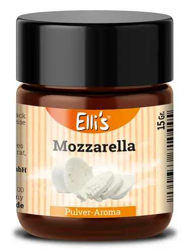 Pulver Lebensmittelaroma - Geschmack Mozzarella - 10 Gramm Schraubglas