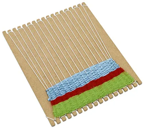 Betzold Webrahmen aus MDF, 10 Stück - Weben für Kinder: Fördert Feinmotorik und Kreativität, ideal für kleine Kunstwerke, die als Wanddeko dienen.