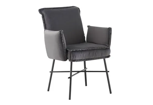 B&D home Armlehnstuhl JÜRGEN, gepolstert und elegant - Stuhl für Esszimmer und Wohnzimmer, mit großzügiger Polsterung und ergonomischen Armlehnen für höchsten Komfort und Langlebigkeit.