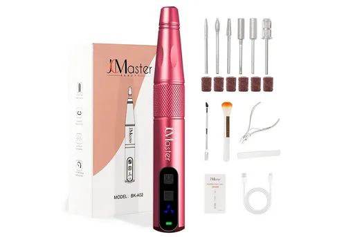 JCMaster Nagelfräser 11 in 1 - Kabelloses Maniküre-Set für Gelnägel und Acrylnägel - Elektrischer Nagelfräser für Zuhause und Nagelstudios, kabellos und tragbar, ideal für Anfänger und Profis mit leistungsstarker, leiser Technik und ergonomischem Design.