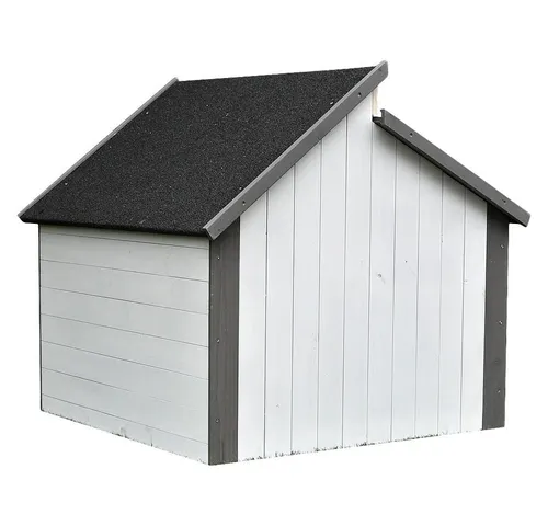 Melko Mähroboter-Garage - Mähroboter-Garage aus UV-beständigem Holz, mit großzügiger Türöffnung für einfachen Zugang und optimalen Schutz Ihres Rasenroboters.