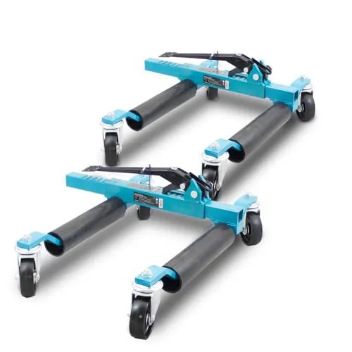 BITUXX Rangierhilfe mechanisch für PKW - Wagenheber & Unterstellböcke, belastbar bis 560 kg, ideal zum einfachen Rangieren von Autos dank robuster Stahlkonstruktion.
