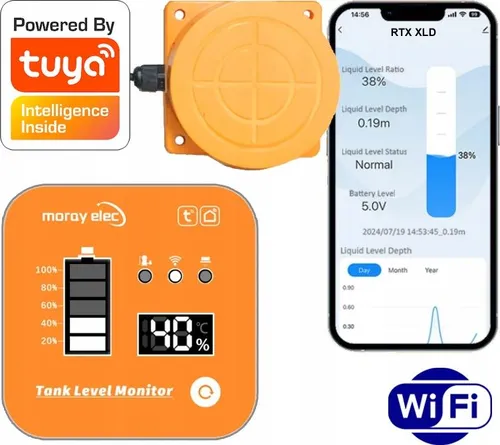RTX Füllstandsmesser mit WiFi-Display TUYA Smart