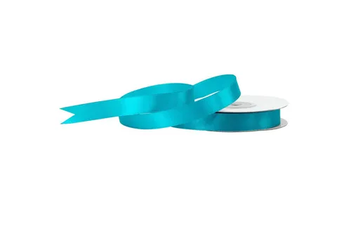 Creativery Satinband, Satinband 12mm x 25m Rolle Türkis
