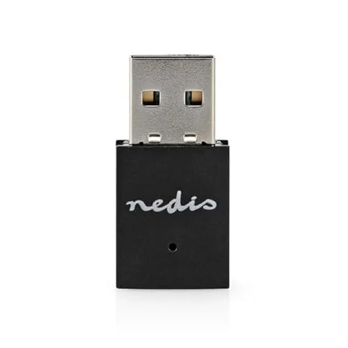 Nedis Netzwerk-Dongle | Wi-Fi | N300 | 2.4 GHz | USB2.0 | Wi-Fi Speed total: 300 Mbps | Windows 10 / Windows 11 / Windows 8