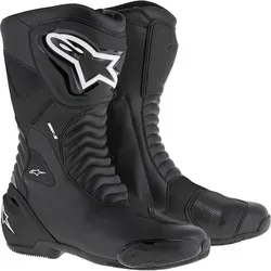 ALPINESTARS SMX S Motorrad Stiefel 46 - Motorradstiefel in Schwarz, aus strapazierfähigem PU und Mikrofaser, ideal für Onroad-Aktivitäten und bietet optimalen Schutz bei sportlichem Fahren.
