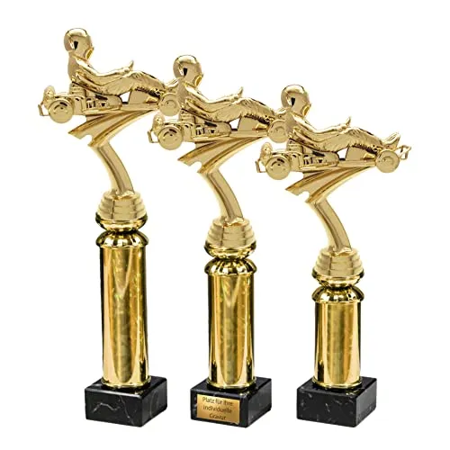eberin · Go-Kart Pokal · Motorsport Pokal · Pokale Kart · Kart Pokal · Ehrenpreis · Pokal · Trophäe · Award · mit Wunschgravur in 3 Größen
