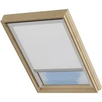 Dachfensterrollo Verdunklungsrollo Weiß - 100% Verdunkelnd & Thermobeschichtet - Erleben Sie totale Dunkelheit mit diesem Dachfensterrollo, kompatibel mit Velux. Einfache Montage und hochwertige Materialien sorgen für perfekten Lichtschutz und Temperaturregulierung. Ideal für Schlafzimmer und Dachböden.