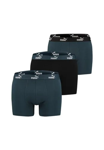 PUMA Boxershorts BW MEN PROMO ELEMENTS SOLID BOXER 3P (L) - Komfortable Boxershorts im praktischen 3er-Pack, aus hochwertiger Baumwolle-Elasthan-Mischung für optimalen Sitz und Bewegungsfreiheit. Ideal für den täglichen Gebrauch.