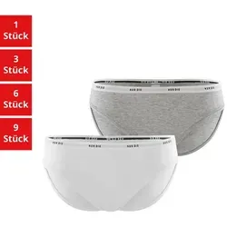 Nur Die Slip Soft Sportiv (2-St) bunt|grau 36-38 - Funktionsunterwäsche für optimalen Tragekomfort, aus hochwertiger Baumwoll-Modal-Mischung, pflegeleicht bei 30 Grad Maschinenwäsche.