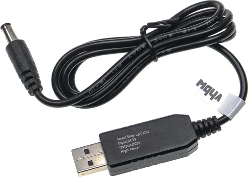 vhbw USB Ladekabel auf 5,5 x 2,5 mm Hohlstecker