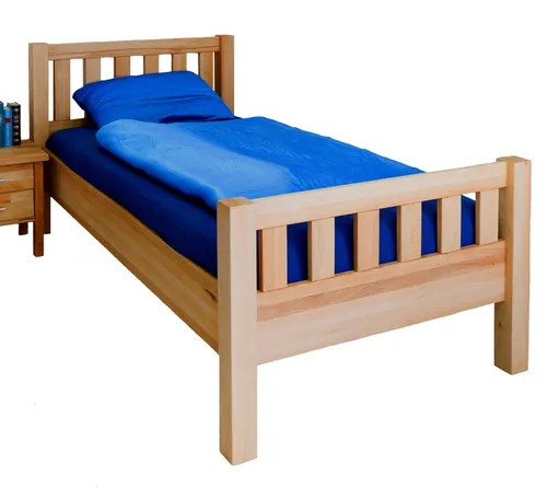 Produktbild Komfortbett Seniorenbett Kopf- und Fußteil Kernbuche massiv 100x200