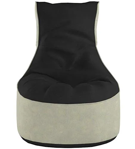 Kinzler S-10121/58 outdoorfähiger Sitzsack /Sessel, ca. 80x80x90 cm, 2-farbig, anthrazit