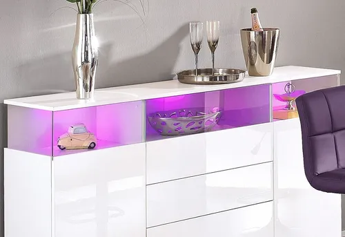 INOSIGN LED Unterbauleuchte, bunt mit Fernbedienung - Schrankbeleuchtung mit fest integrierten RGB-LEDs, verstellbaren Spots und einfacher Steuerung per Fernbedienung für eine individuelle Lichtgestaltung.