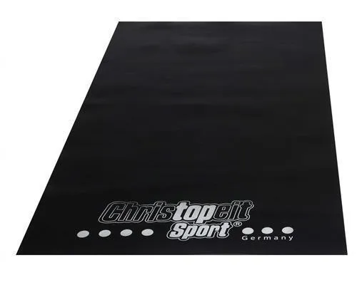 Christopeit Bodenschutzmatte für Heimtrainer 200x100x0,3cm 1400 - Sportmatte für Heimtrainer, schützt den Boden und reduziert Geräusche, ideal für intensives Training zu Hause.