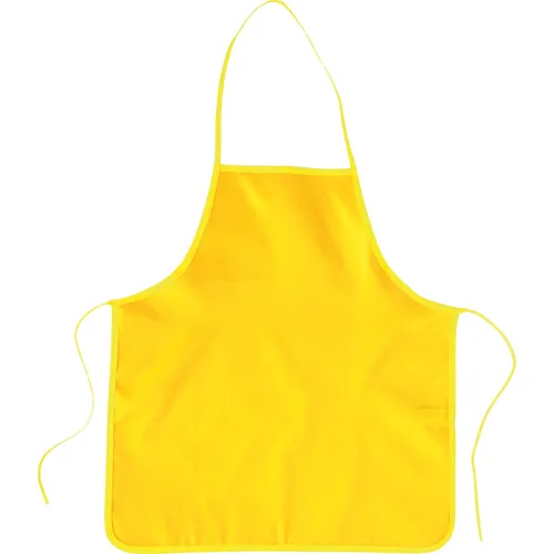 EDUPLAY 240184 Malschürze, 100% Polyester, 44 x 67 x 0,2 cm, gelb (10er Pack)