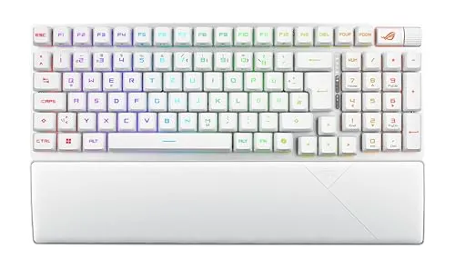 ASUS ROG Strix Scope II 96 RX Wireless Gaming Tastatur - Optische Gaming Tastatur mit kabelloser Verbindung und RGB-Beleuchtung, ideal für Gamer, die Präzision und Flexibilität schätzen.