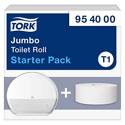 Tork Jumbo-Toilettenpapierrolle Starter Pack in weiß von Tork