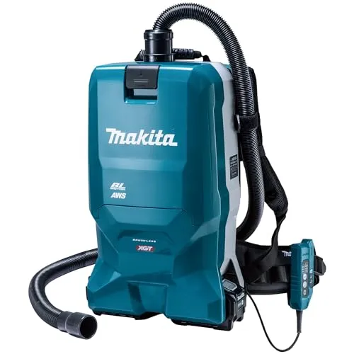 Makita VC012GZ01 Akku-Staubsauger - Trockensauger ohne Akku, kabellos und beutellos - ideal für Büro und Zuhause mit vielseitigen Einsatzmöglichkeiten auf verschiedenen Bodenarten.