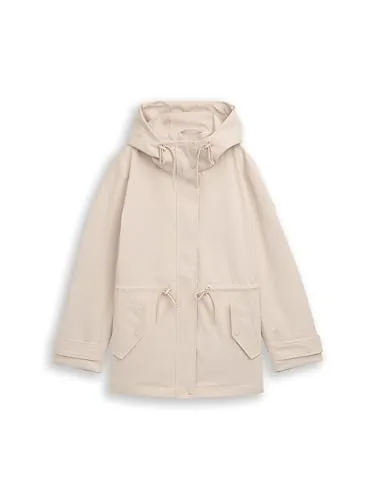 TOM TAILOR Parka mit Kapuze - Stilvoller Parka mit Kapuze und praktischen Eingriffstaschen. Ideal für kühle Tage, bietet er Komfort und Flexibilität durch den Tunnelzug an der Taille. Pflegeleicht und in Regular Fit.