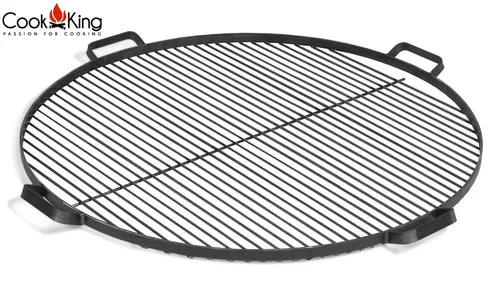 Grillrost mit 4 Griffen aus Rohstahl Ø 60 cm Rost für Feuerschalen Grillgitter