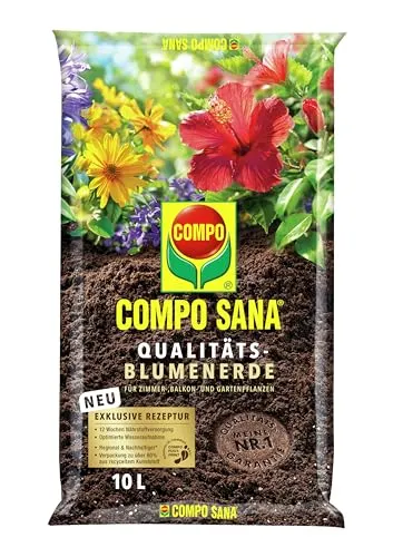 Compo Sana Qualitäts Blumenerde 10l von COMPO