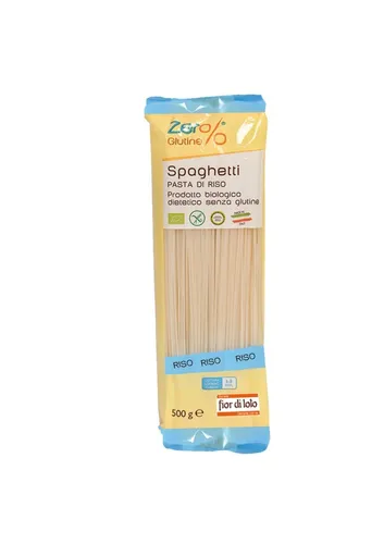 Zero% Glutine Spaghetti Pasta Di Riso Biologico 500g