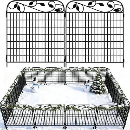 Amagabeli Dekorative Metall-Gartenzaunpaneele 1.12m(H) x 1.8m(L)