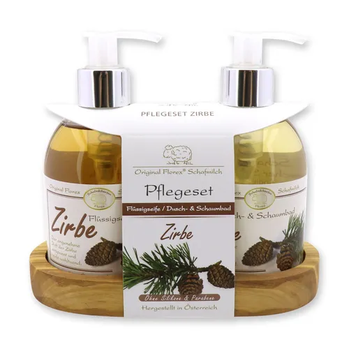Florex Dusch- & Schaumbad Zirbe mit Bio Schafmilch 500 ml - Genießen Sie ein entspannendes Dusch- und Schaumbad mit dem natürlichen Duft von Zirbe. Ideal für die tägliche Pflege und für alle Hauttypen geeignet. Made in Österreich, 500 ml.