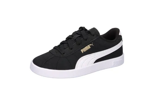 PUMA Club II PS Sneaker in Black White Gold, 32 EU - Sneaker für Jungen, nachhaltig produziert für optimale Passform und hohen Tragekomfort – ideal für jeden Anlass und jede Jahreszeit.