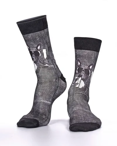 Herren WIGGLESTEPS Socken - One Size (Gr. 41/46) - Motiv: 03573 - Cool Dog 3