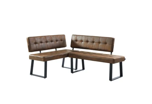 B&D home Eckbank AKA (2-St), beidseitig montierbar, gepolstert, mit Rückenlehne