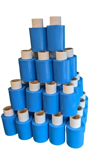 Mini Stretchfolie 10 cm Rollen 23 my (blau) 40 x