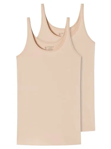 Schiesser 2P 95-5 Organic Tank Top Beige von Schiesser
